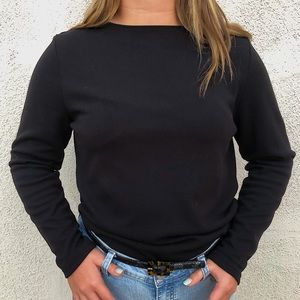 Black knit sweater